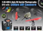 2.4G 4CH 4-Axis RC Aerial Photography UFO with 60fps HD Camera