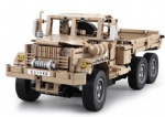 RBB-1028 2.4G RC Military Truck building Blocks Toys