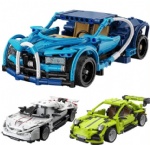 BB-1050 City Classic Pull Back Super Sports Car DIY Building Block Bricks Toys