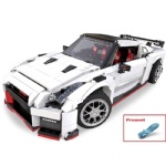 RBB-1065  Assembling GTR R35 Super Sport car DIY Building Block Bricks Toys