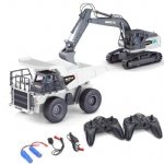 REV-1128 2 in 1 1:24 9CH RC Engineering Excavator+Dump Truck