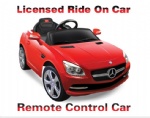 1:4 scale Benz SLK 4ch children licensed RC ride on car with music and light
